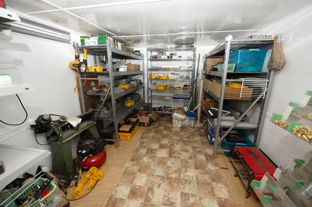 Parts storage for machine shop