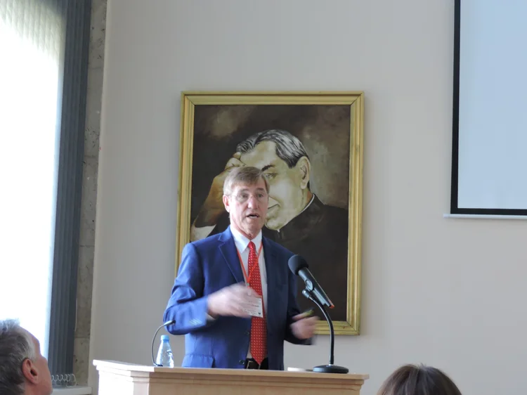 Lev Buchko presenting at the US-Russia Symposium